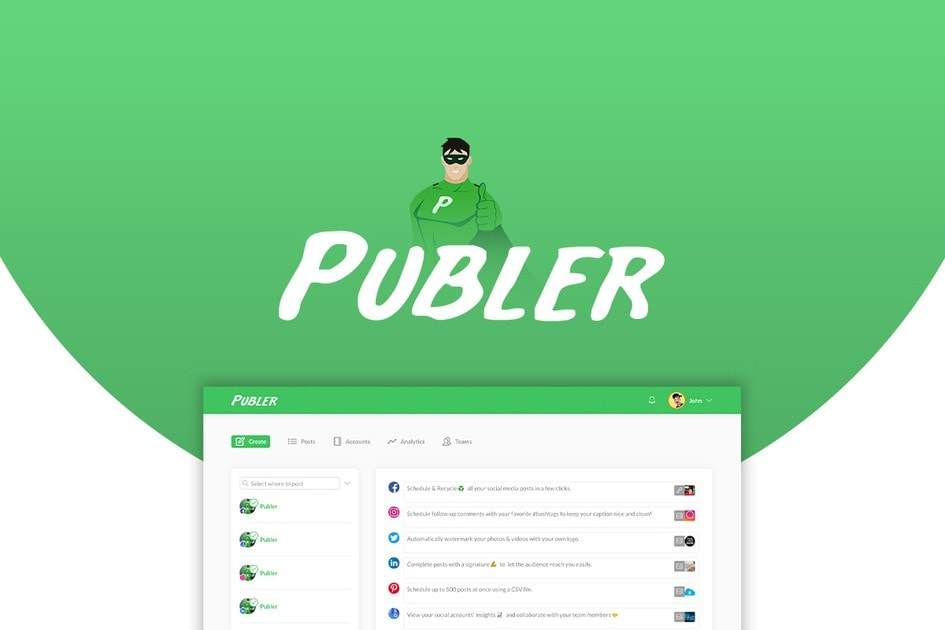 publer - the best social media scheduling tool around