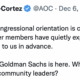AOC tweeting about what it's like to enter congress.