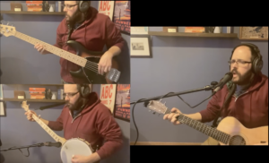 Josh Klemons playing guitar, banjo and bass | Social media for musicians