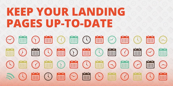 Keep your landing pages up to date - digital for political campaigns and organizations